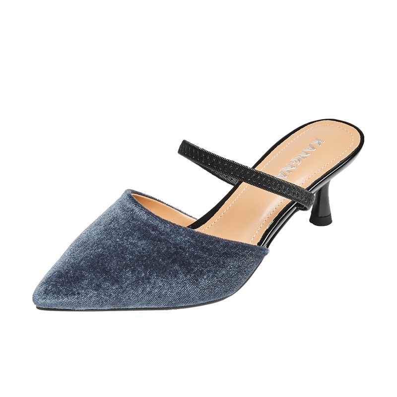 康奈女鞋 夏季清凉休闲百搭日常舒适透气细跟拖鞋15484011