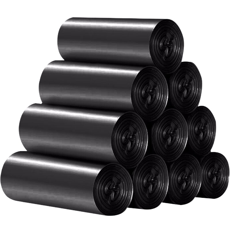 一次性点断式加厚塑料袋家用办公实惠装 小号黑色