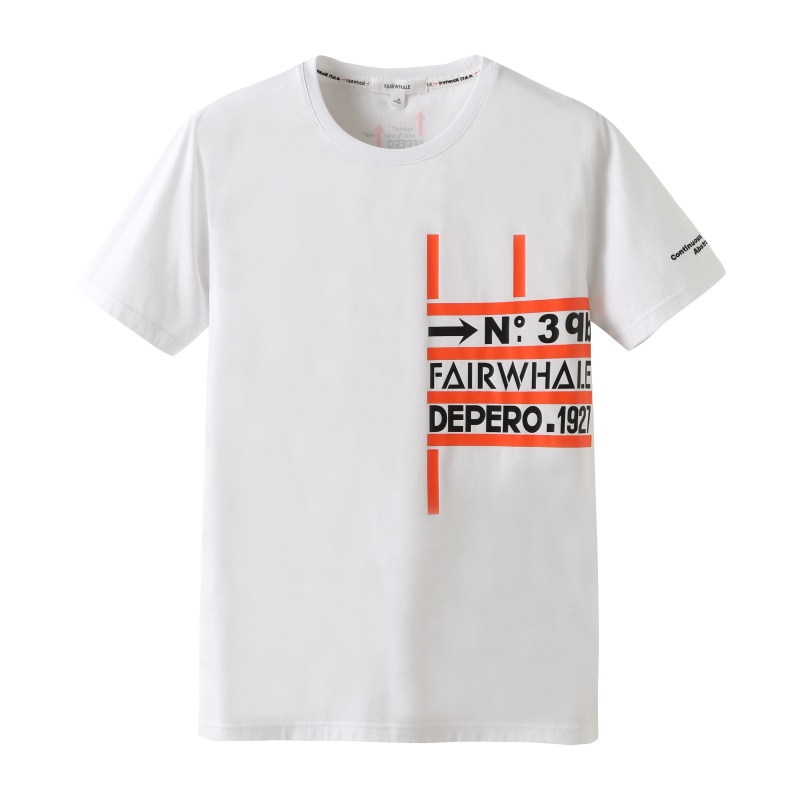 商场同款马克华菲短袖T恤男装2019夏新款撞色印花刺绣全棉上装