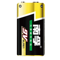 南孚(NANFU)9V碱性电池1粒装 适用于遥控玩具/烟雾报警器/无线麦克风/万用表/话筒/遥控器等6LR61