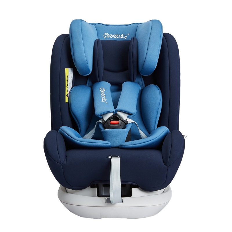瑞贝乐 reebaby 360度旋转汽车儿童安全座椅婴儿可躺卧0 -12岁全实心注塑骨架isofix硬接口升级款
