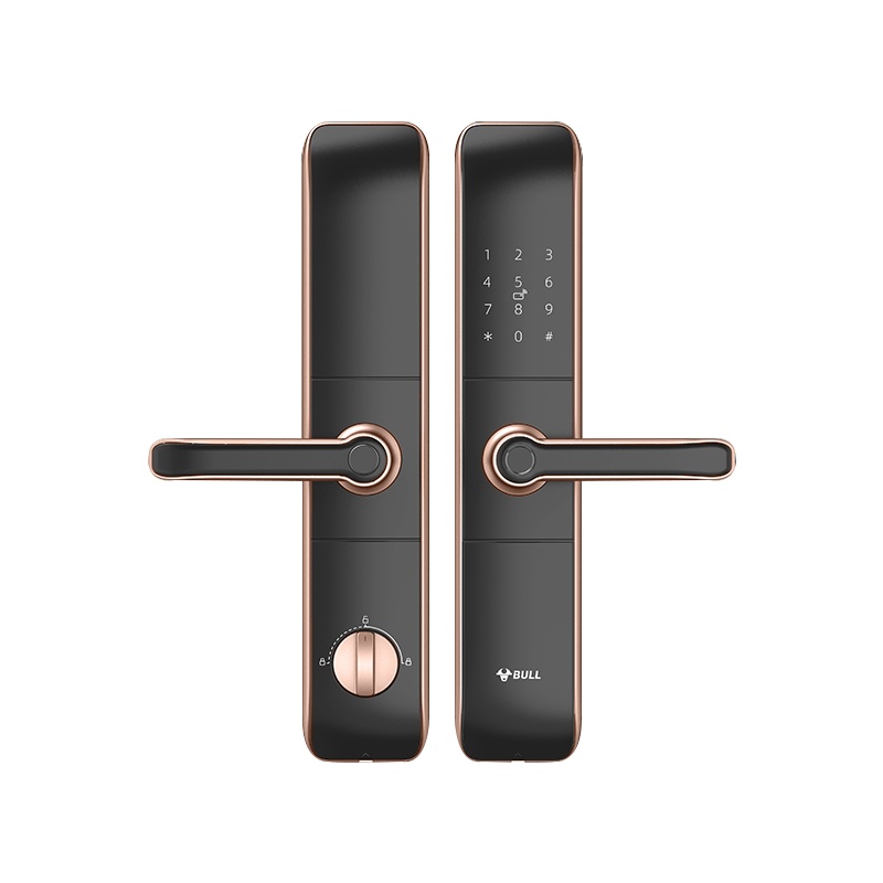BULL公牛指纹锁智能锁防盗门智能门锁密码锁电子锁磁卡标准霸王防猫眼锁
