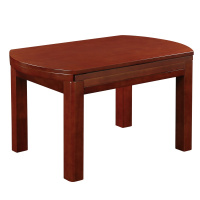 HiBoss全实木餐桌可伸缩圆桌折叠饭桌圆形桌子折叠餐桌