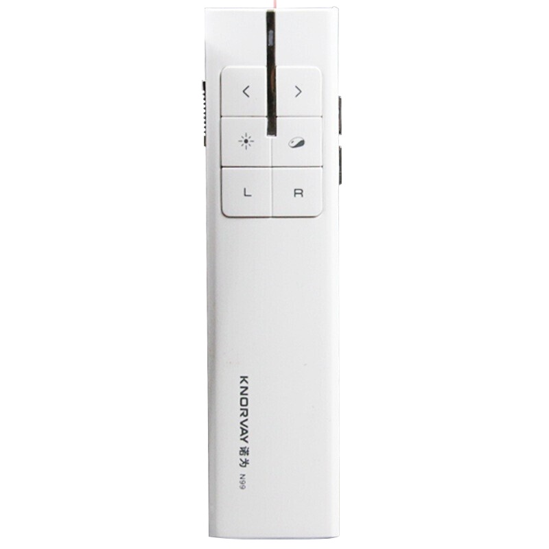 诺为N99C空中鼠标翻页笔 PPT遥控笔 多媒体控制演示笔 激光笔翻页器 电子笔 N99C锂电版 红光 白色