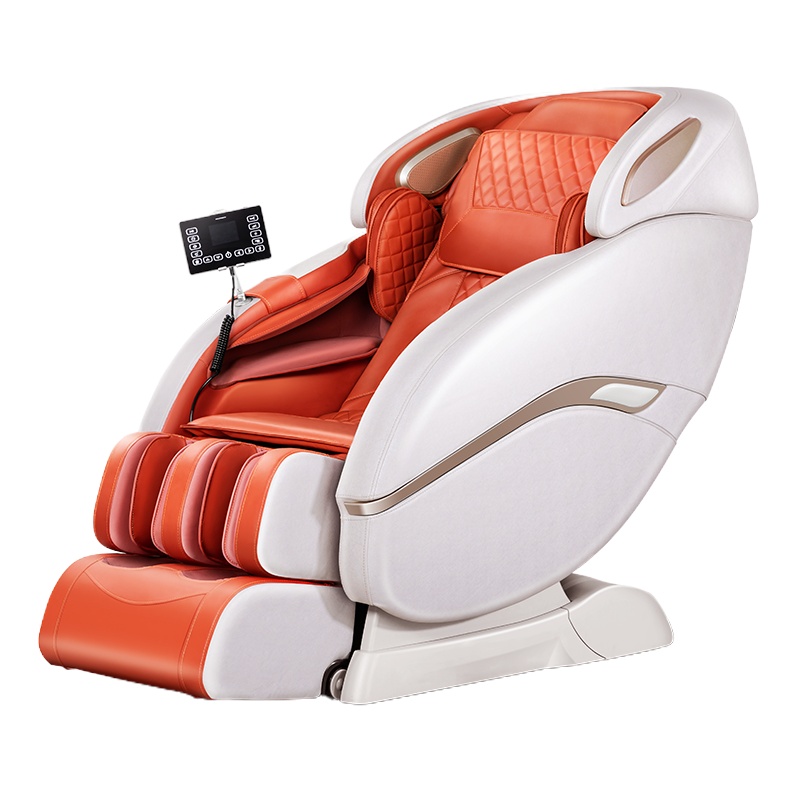 泰昌SL导轨按摩椅TC-AMY202太空舱零重力液晶触控按摩沙发 珊瑚橙