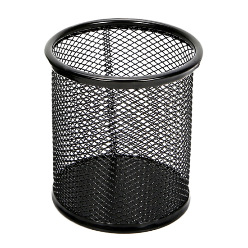 华杰H0100圆形金属网笔筒