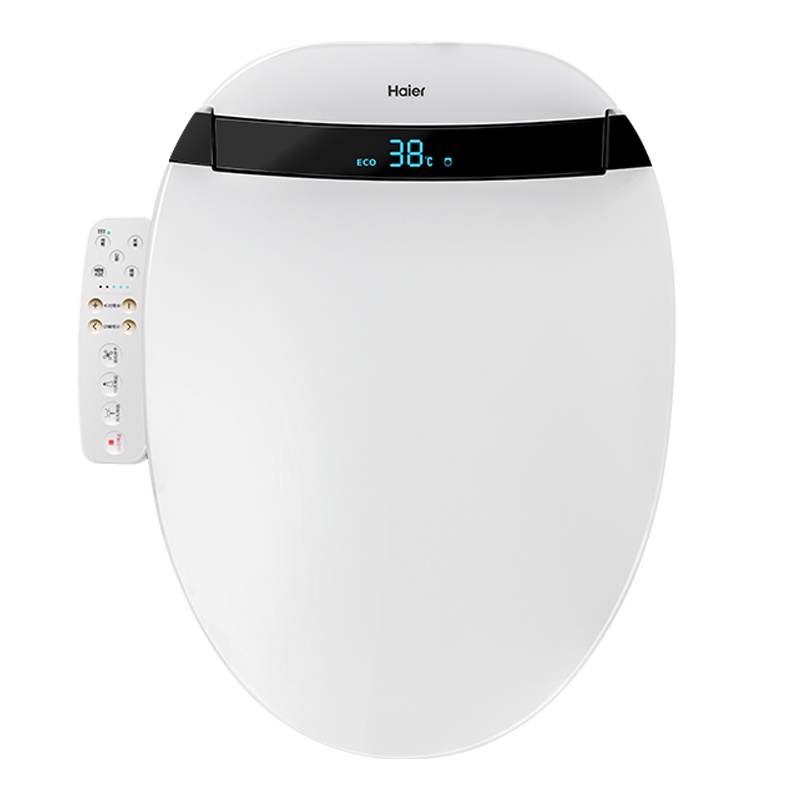 海尔（Haier） 全自动 即热式 暖风烘干 数码显示 喷嘴自洁 自动除臭 智能马桶盖 坐便器 洁身器 V3-300