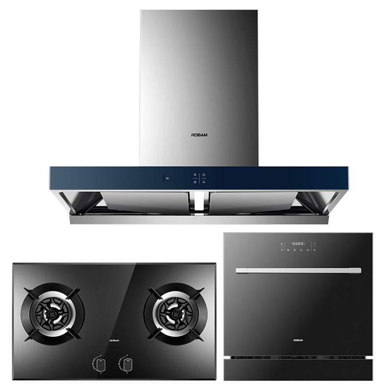 [重磅新品]老板(ROBAM)烟灶套餐洗碗机三件套22m³大吸力油烟机5.0kW灶具65X2+57B0+WB781X