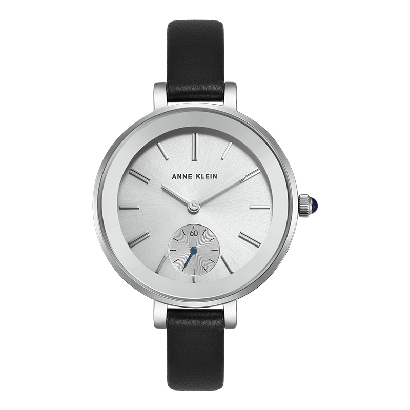 安妮克莱因（ANNE KLEIN）简约经典系列简约时尚大表盘石英女士手表AK/2993SVBK