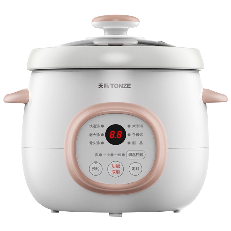 天际电炖炖锅陶瓷煲汤家用迷你宝宝炖锅bb煲煮粥神器熬煲汤锅养生锅燕窝银耳mini2-3人 DGD15-15DD(改)