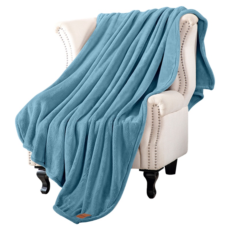凯诗风尚 (CHARSON)毛毯 苏宁自营 加厚法兰绒毯子办公室空调纯色盖毯膝毯午睡毯子单人学生宿舍保暖毯子