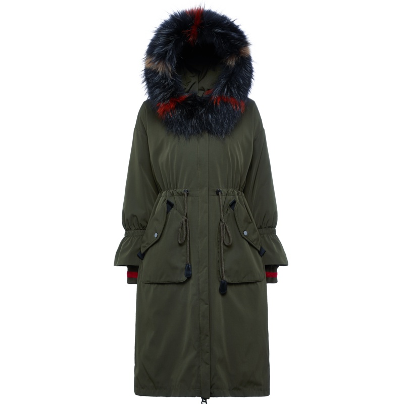 波司登玫瑰花系列羽绒服女新款中长款外套