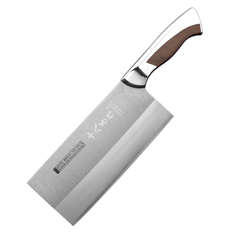 阳江十八子作厨房不锈钢单刀切菜刀刀具 厨房菜刀 复合钢 钢刃切片刀G2001-B