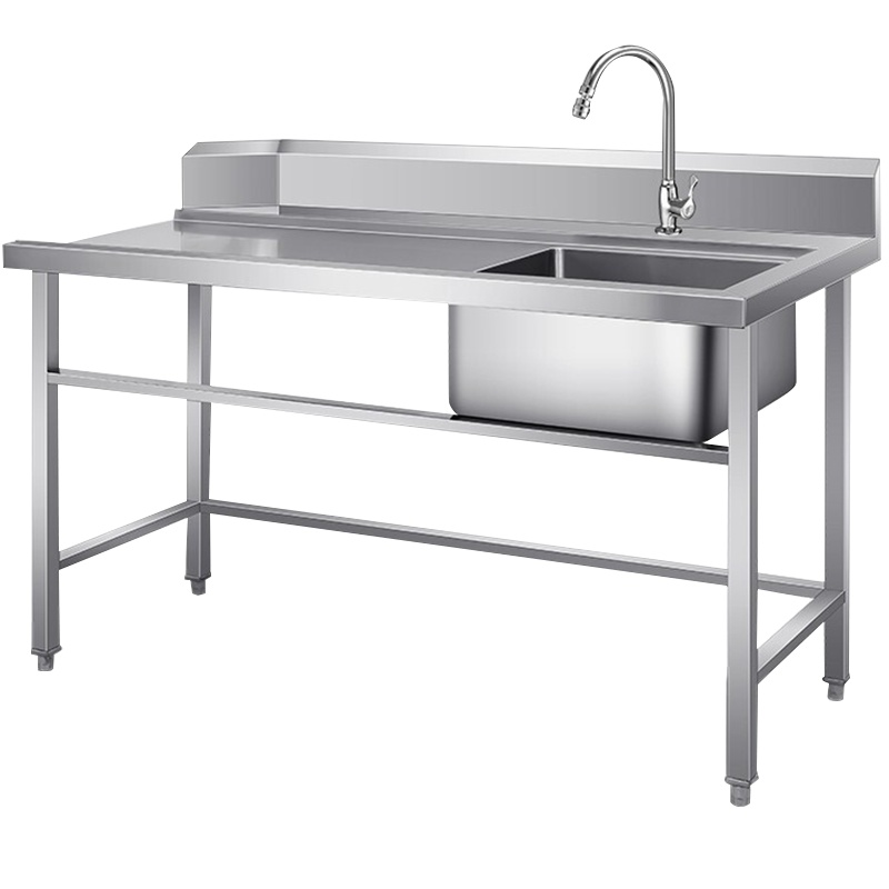 德玛仕(DEMASHI)单星污碟台(右盆) 1800x700x800+150 201不锈钢