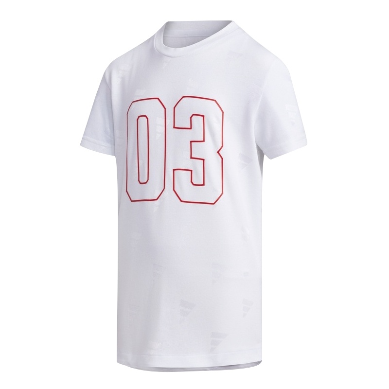 阿迪达斯(adidas)YB EL SS TEE 男大童装训练运动短袖T恤FM9839