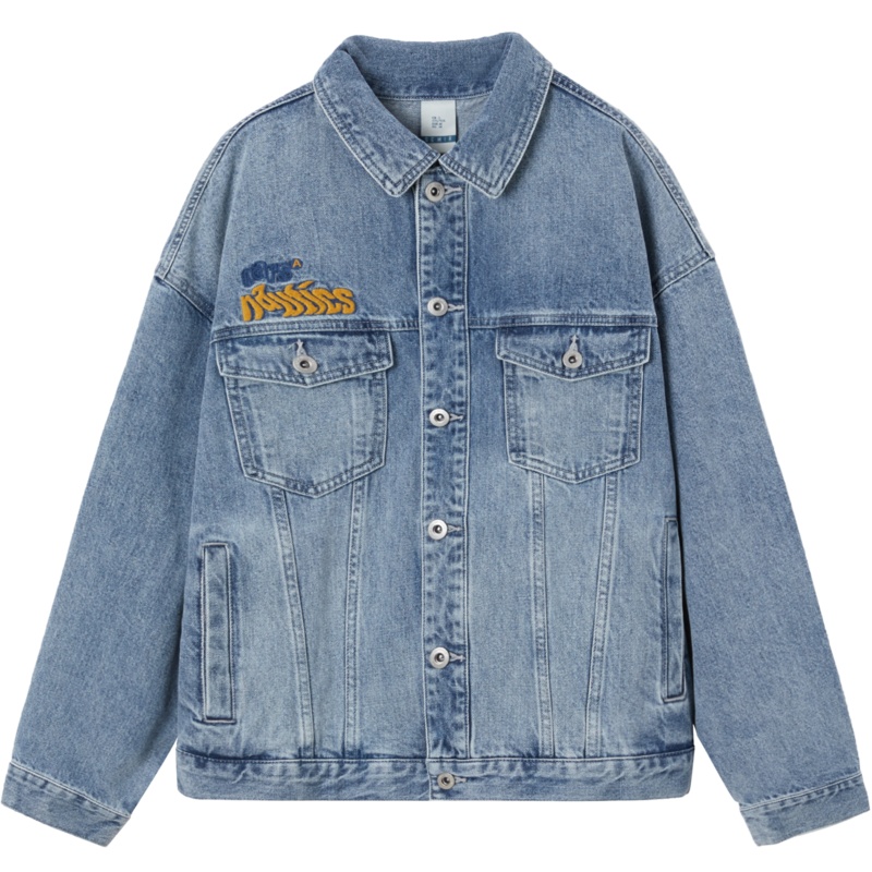 【满198减100预估价：121】森马牛仔外套男春季夹克男士黑色复古工装牛仔衣春秋新款潮流百搭