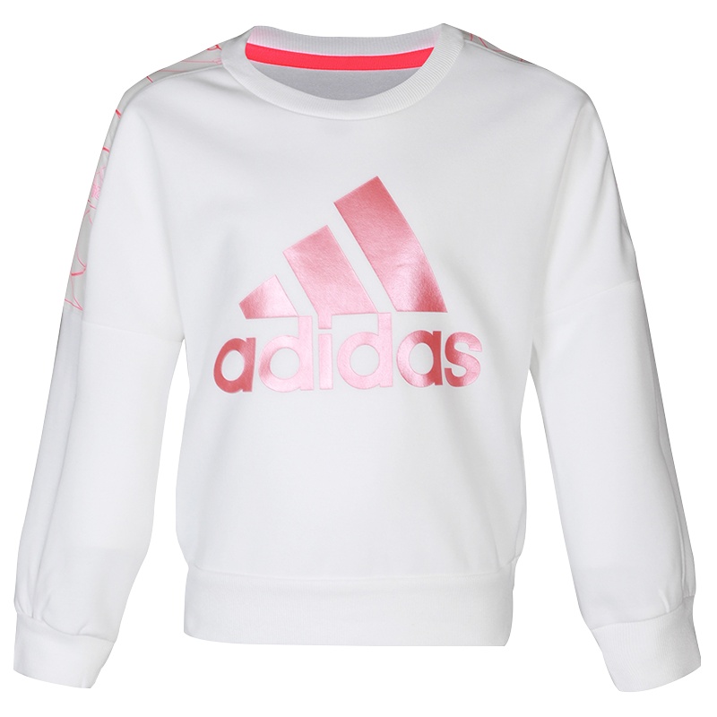 adidas阿迪达斯2020女小-大童LG LW KN CREW套头衫GG3490