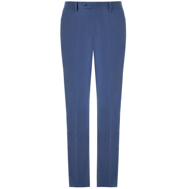 依文新款男士商务正装西服套装纯羊毛修身型羊毛商务西裤EB580112