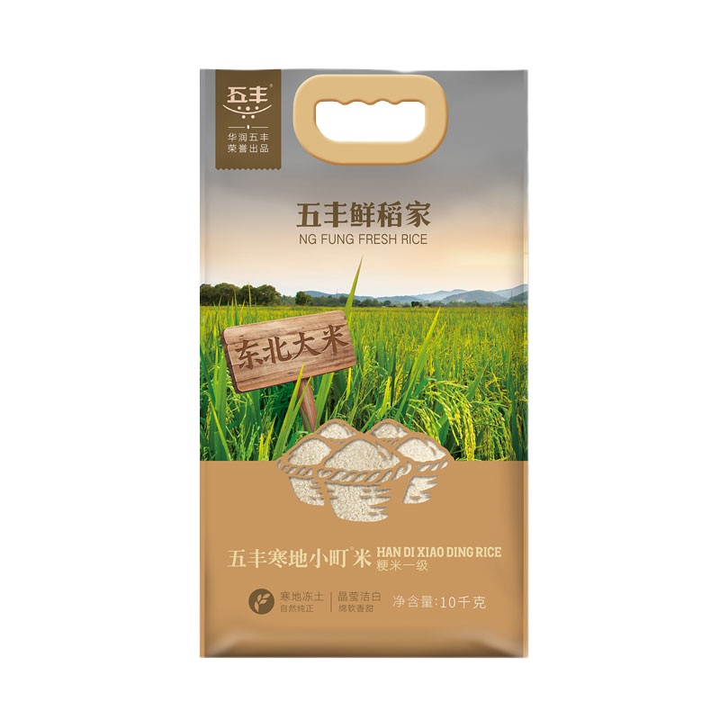 五丰东北大米鲜稻家寒地小町米10kg