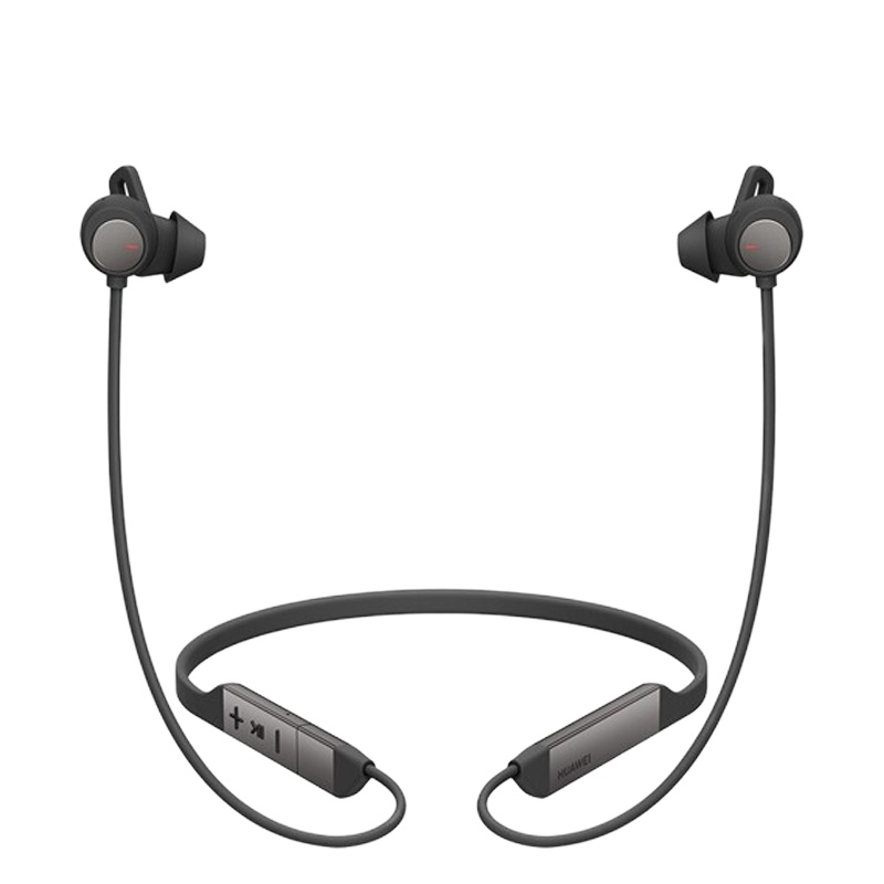 华为(HUAWEI) FreeLace Pro 曜石黑 华为无线蓝牙耳机 智慧闪连快充 挂脖耳机 双重主动降噪有线耳机