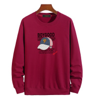 PMMP卫衣大码宽松圆领休闲套头男士简约百搭上衣肥佬加肥加大卫衣