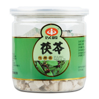 2瓶]以岭 茯苓 代用茶 150g/瓶 白茯苓块 茯苓丁 茯苓片 非茯苓粉 养生茶饮 可搭山药 枸杞 芡实煲汤煮粥 瓶装