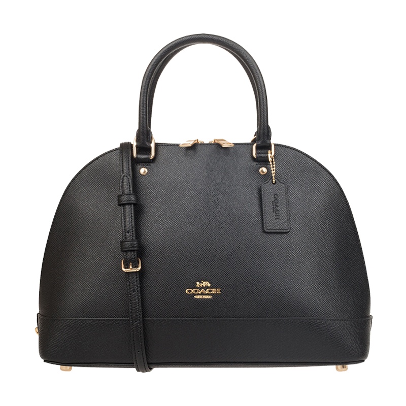 蔻驰(COACH) 女士SIERRA系列贝壳包单肩手提包 黑色