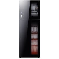 德玛仕(DEMASHI)商用消毒柜 ZTD380A-1家用厨 立式茶杯餐具消毒碗柜 大容量保洁柜双开门 高温触控