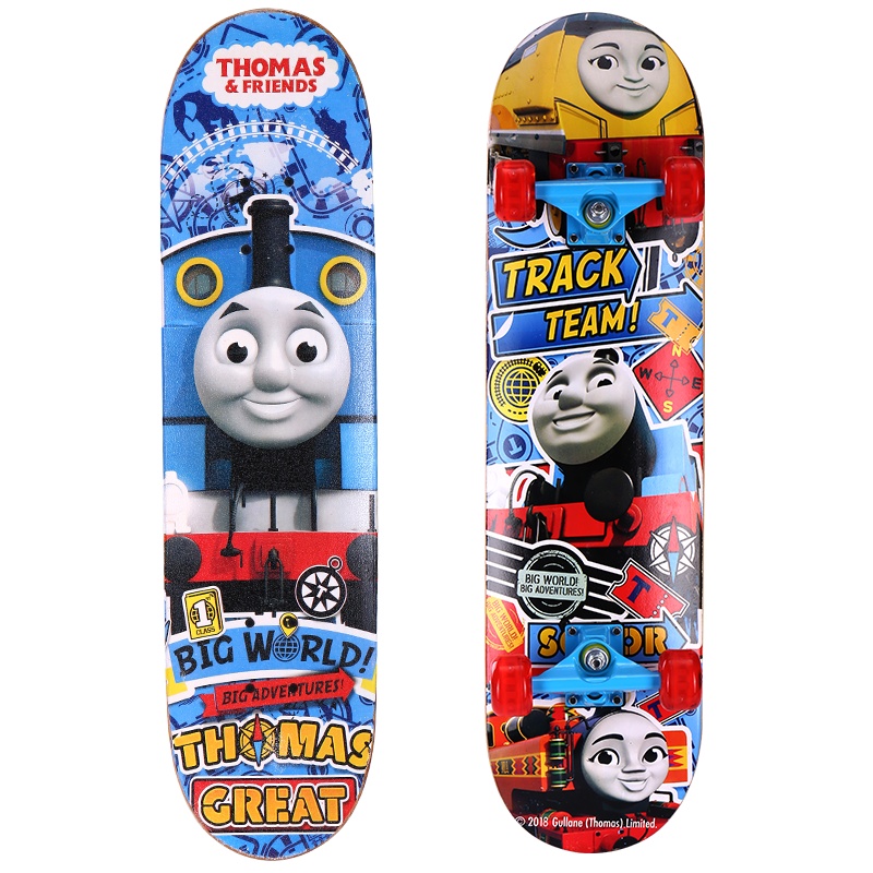 托马斯滑板七层凹版蓝色儿童滑板