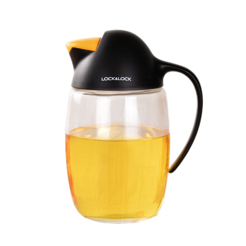 乐扣乐扣油壶 调味罐瓶自动开合防漏玻璃油 酱油醋瓶油瓶厨房用品