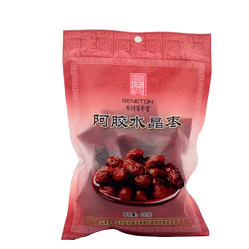 东阿百年堂 阿胶水晶枣 100g/袋*2袋大枣子甜枣