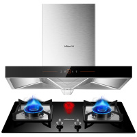 [欧式新品]万和(Vanward)欧式油烟机灶具套餐19立方抽油烟机燃气灶烟灶套餐X520A+B5液化气