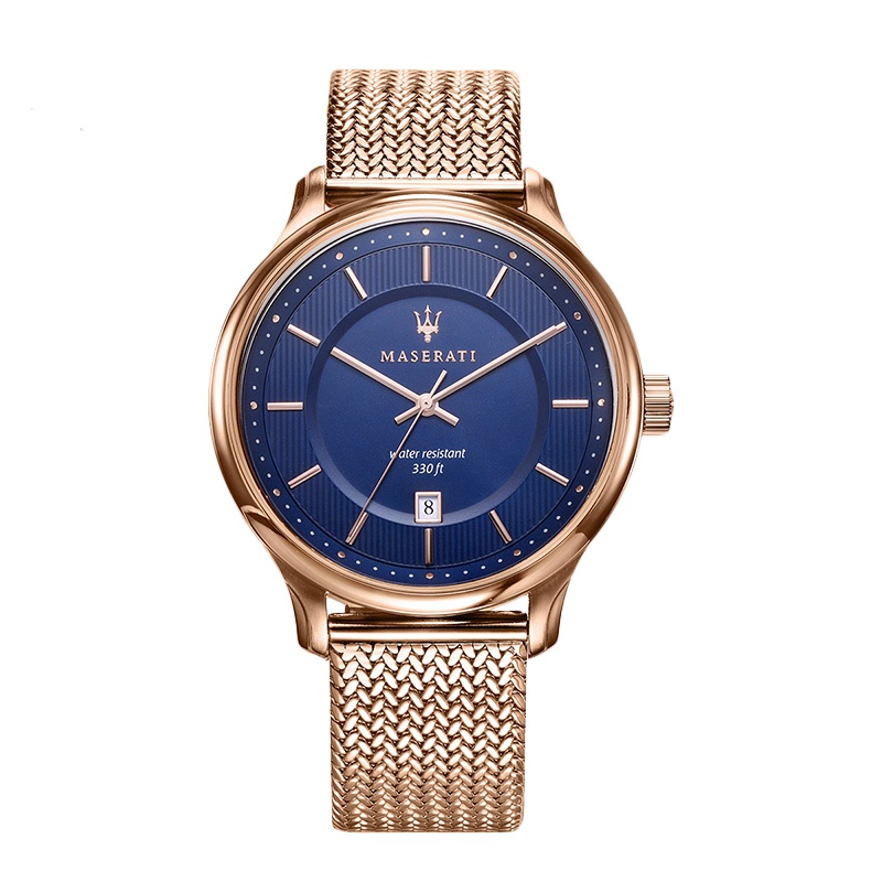 玛莎拉蒂Maserati大时代系列男表轻奢日历大三针简约石英男表抖音网红同款 R8853136003