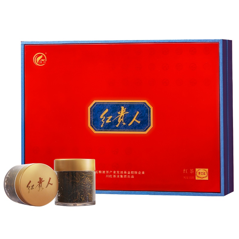 五粮液集团控股企业&川红茶业集团出品 红贵人梦之红红茶礼盒茶叶150g