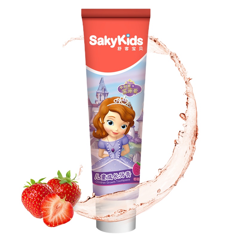舒客 舒克宝贝儿童成长牙膏(草莓味)2-12儿童60g