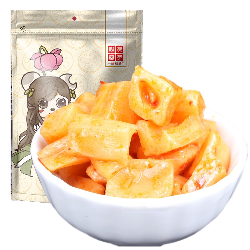 一品巷子 香卤莲藕208g*5袋休闲零食小吃下饭菜卤味香辣味