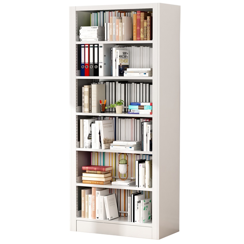 臻远6层钢制书架 双面一列一组白色