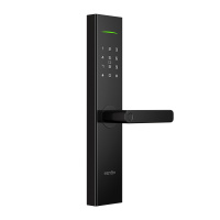 亚太天能(TENON)微信智能指纹锁家用指纹密码锁电子门锁 A7X 枪金黑