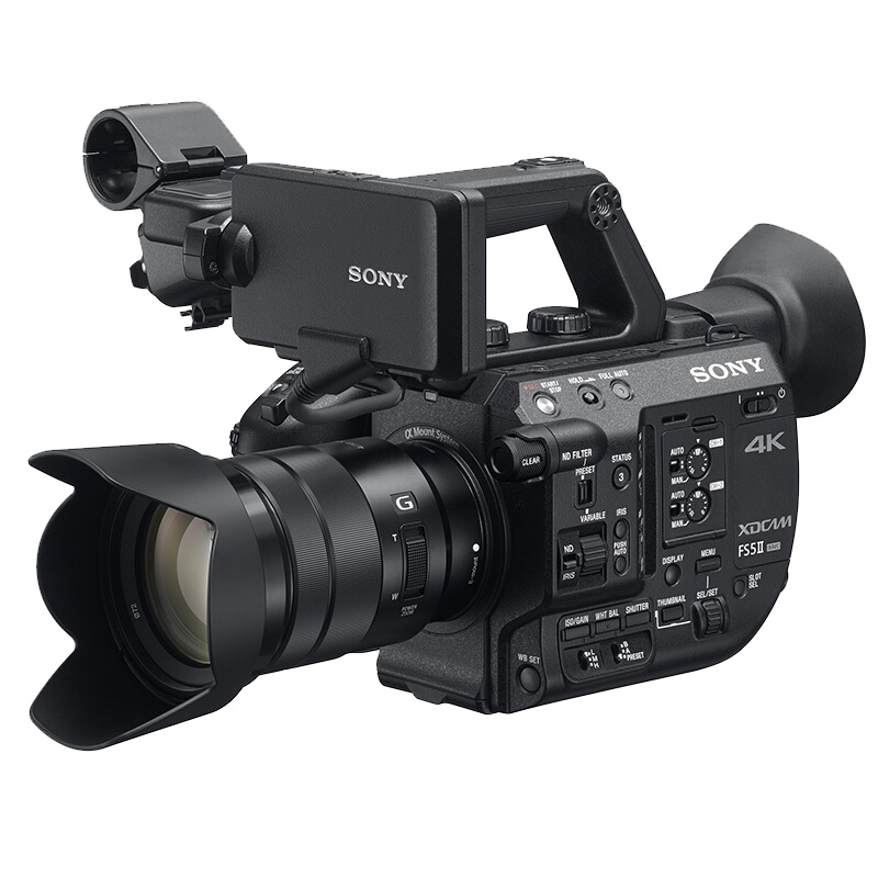 索尼(SONY) PXW-FS5M2K (含18-105mm镜头+包) 4K数码摄像机 约829万像素 3.5英寸