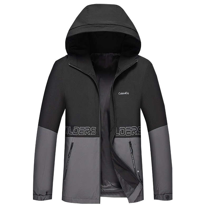 Caldicekris 2020秋季新款潮流百搭男士连帽夹克外套休闲舒适长袖上衣