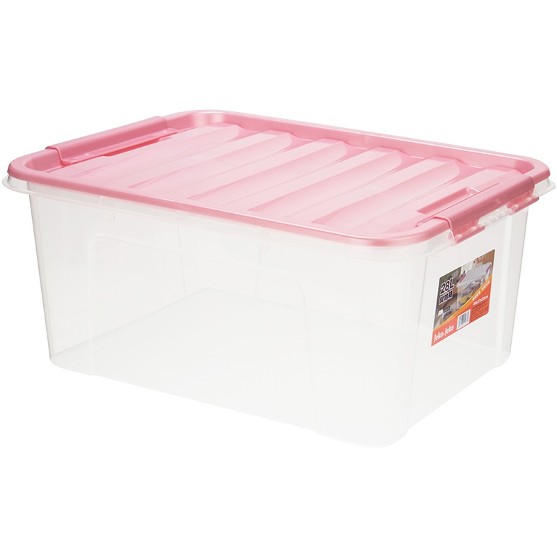 JEKO&JEKO储物箱28L透明收纳箱塑料收纳盒子衣服整理箱床底衣柜SWB-5287