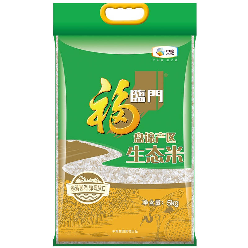 福临门 盘锦生态米 5kg/袋 10斤家庭装 中粮出品