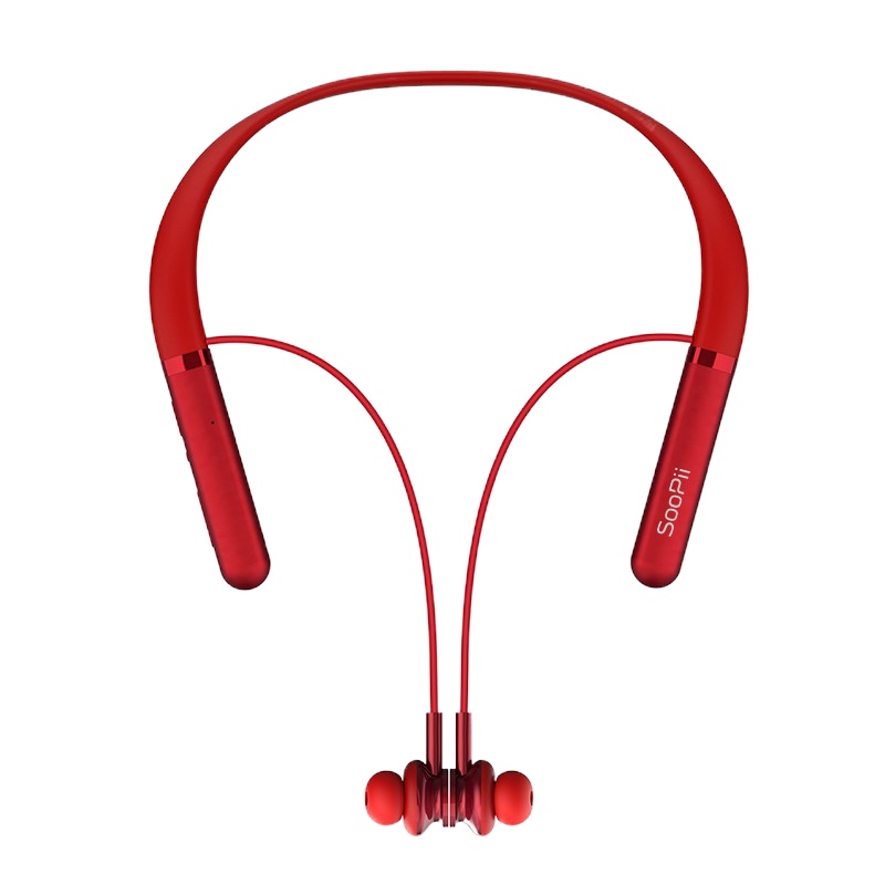 SooPii B-300颈挂式无线蓝牙耳机 红色 单个装