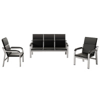 富和美(BNF)连排椅铁长椅子公共办场所接待等候车站连体机场椅公共椅113排椅沙发办公椅