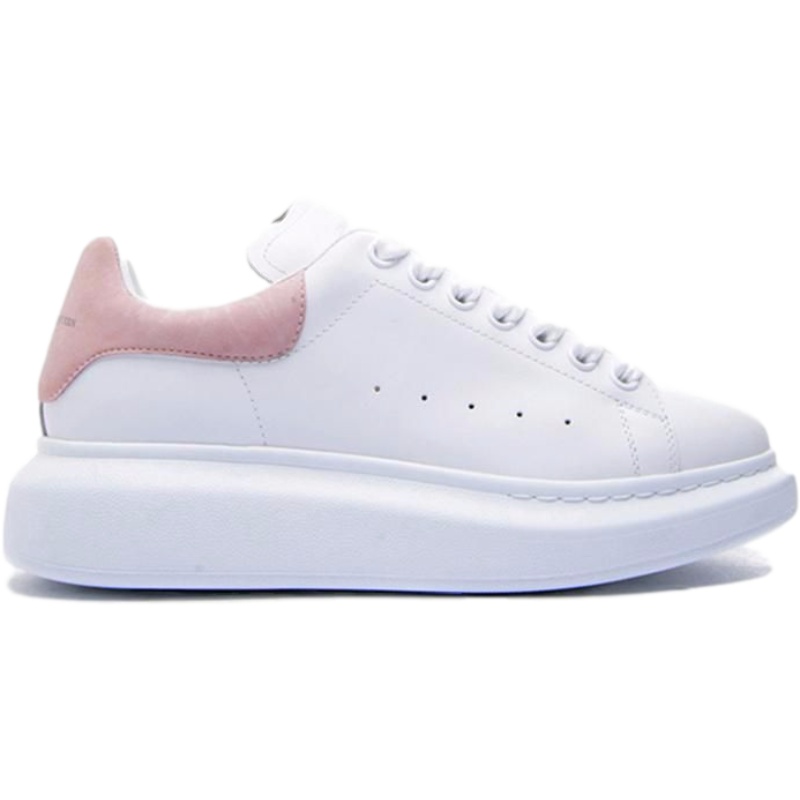 [正品保证]早春新款MCQ 麦昆小白鞋 亚历山大麦昆女鞋经典裸粉尾麂皮休闲运动鞋