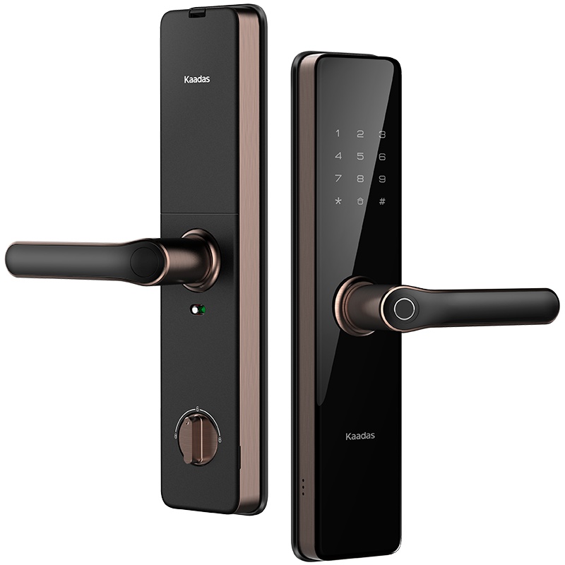 凯迪仕 指纹锁S100 红古铜 密码锁智能锁防盗门锁 家用防盗门锁 电子密码锁