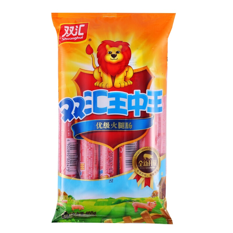 双汇王中王火腿肠400g*3香肠煎炸泡面搭档