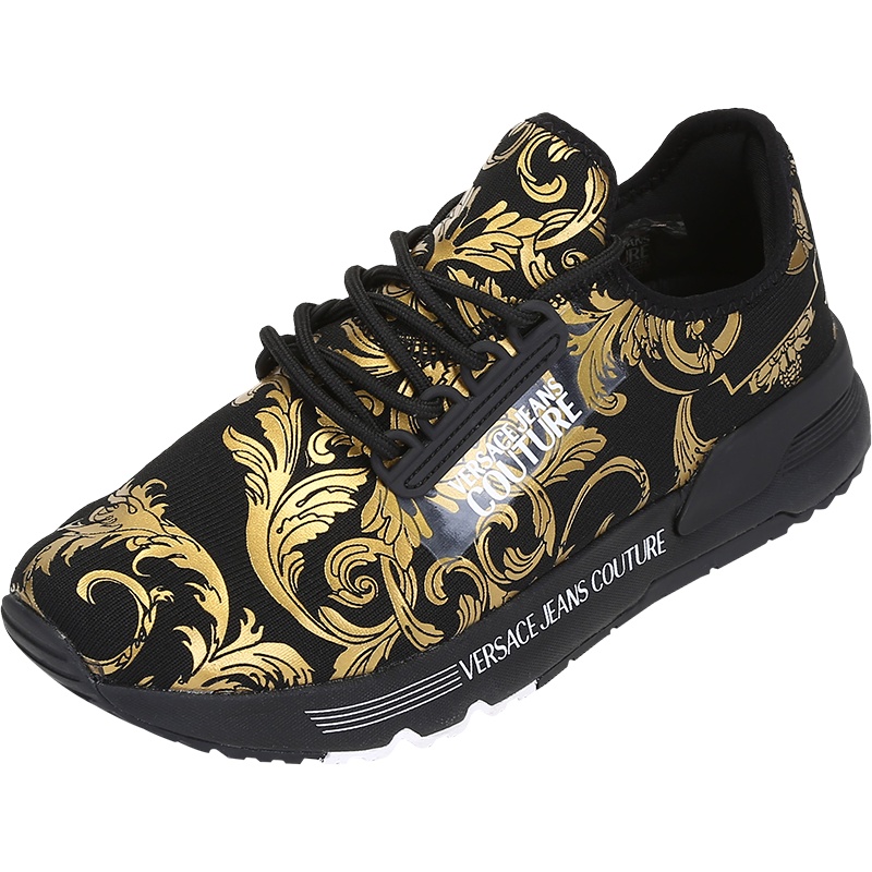 范思哲 VERSACE JEANS COUTURE 男士织物DYNAMIC休闲鞋运动鞋71YA3SA4 ZS045