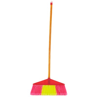 茶花 木柄塑料扫把 1把(JC)