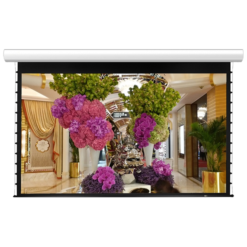 经科JK电动遥控拉线投影幕布N4-AT/1t拉绳透声幕白幕159寸16:9
